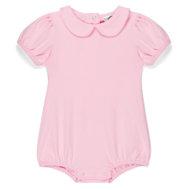 Blank Girl's Short Puff Sleeved Peter Pan Bubble